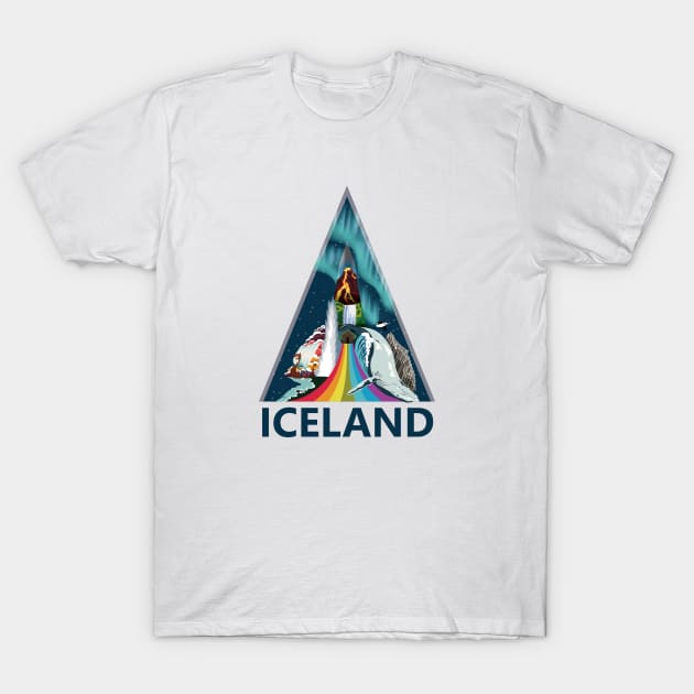 Iceland voyage T-Shirt by EGGnTEDDY